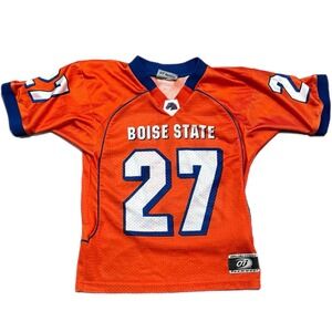 Youth Boise State University Broncos Orange Football Jersey #27 Size Small